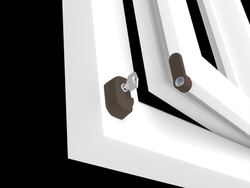 Bezpečnostné lankové zámky a západky na okná Hnedý PD