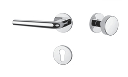 Kľučky na okrúhlych rozetách Strieborný APRILE