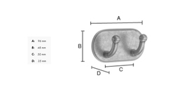 Samolepiace držiaky a vešiaky na uteráky Sivý SMEDBO