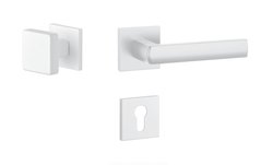 Kľučky na hranatých rozetách Biely APRILE