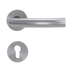 Kľučky na okrúhlych rozetách Strieborný Griffwerk