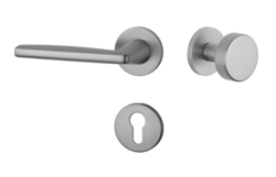 Kľučky na okrúhlych rozetách Strieborný APRILE