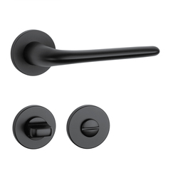 Kľučky na okrúhlych rozetách Čierny APRILE