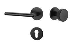 Kľučky na okrúhlych rozetách Čierny APRILE