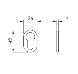 Úzke oválne rozety Béžový NUDA - VERUM ITALY