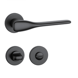 Kľučky na okrúhlych rozetách Čierny APRILE