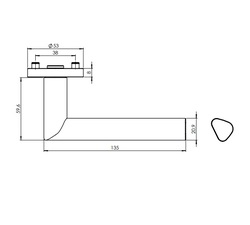 Kľučky na okrúhlych rozetách Čierny Griffwerk