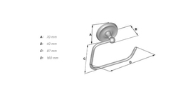 Držiaky toaletného papiera Zlatý SMEDBO