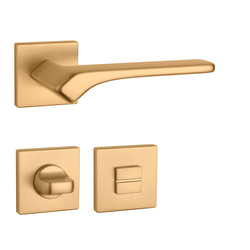 Kľučky na hranatých rozetách Zlatý APRILE