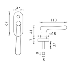 Pololivy na drevené okná Zlatý NI