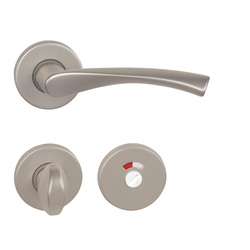 Kľučky na okrúhlych rozetách Strieborný BA