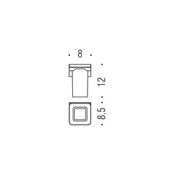 Samolepiace držiaky na kefky a dózy Strieborný COLOMBO