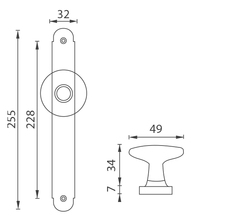 Gule priame na oválnych štítoch Čierny NI