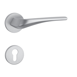 Kľučky na okrúhlych rozetách Strieborný APRILE