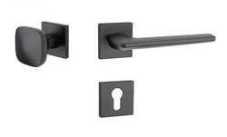 Kľučky na hranatých rozetách Čierny APRILE