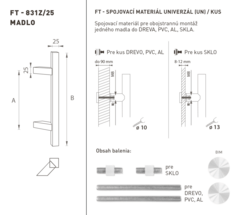 Madlá hranaté vyosené Biely FT