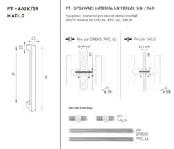Madlá hranaté priame Strieborný FT
