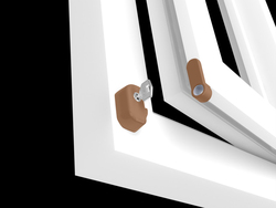 Bezpečnostné lankové zámky a západky na okná Hnedý PD
