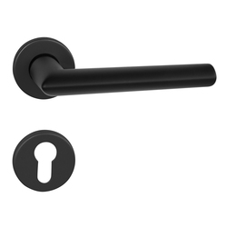 Kľučky na okrúhlych rozetách Čierny BA