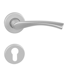 Kľučky na okrúhlych rozetách Strieborný BA