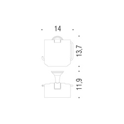 Držiaky toaletného papiera Strieborný COLOMBO
