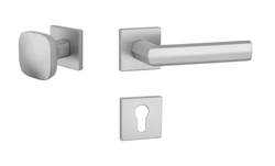 Kľučky na hranatých rozetách Strieborný APRILE