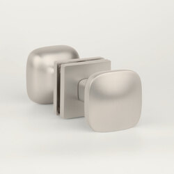 Madlá priame na rozetách Strieborný APRILE