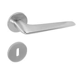 Kľučky na okrúhlych rozetách Strieborný Tupai