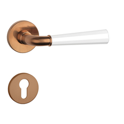 Kľučky na okrúhlych rozetách Kombinovaný APRILE