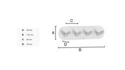 Vešiaky a háčiky  Strieborný SMEDBO