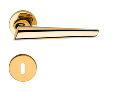 Kľučka na dvere LI - KENDO 1516  - R 023 ZLL - zlatá lesklá - pozlátená (OZ) | MP-KOVANIA.sk