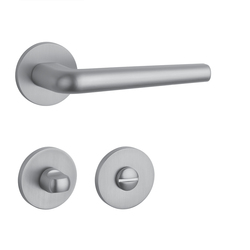 Kľučky na okrúhlych rozetách Strieborný APRILE