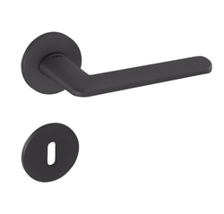 Kľučka na dvere TI - ELIPTICA - R 3098 5S CIM PVD - čierna matná PVD (155) | MP-KOVANIA.sk