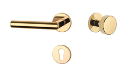 Kľučky na okrúhlych rozetách Zlatý APRILE