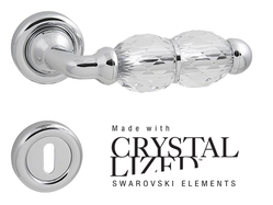 Kľučka na dvere LI - CRYSTAL - R CHL - chróm lesklý (CR) | MP-KOVANIA.sk