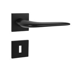 Kľučka na dvere TI - ANGEL - HR 4163Q 5S CIM - čierna matná (153) | MP-KOVANIA.sk