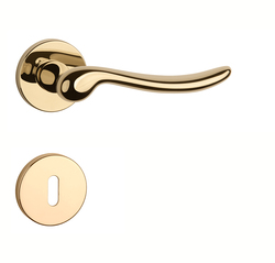 Kľučka na dvere AS - NERINA - R 7S ZLL PVD - zlatá lesklá (LG PVD) | MP-KOVANIA.sk