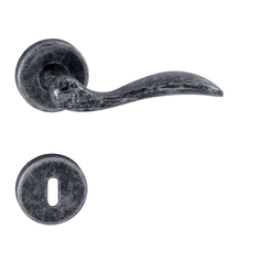 Kľučka na dvere TI - LEA - R 1948 SIA - sivá antik (47) | MP-KOVANIA.sk