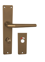 Kľučky na hranatých štítoch Bronzový BA