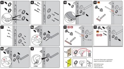Kľučky na okrúhlych rozetách Čierny Griffwerk