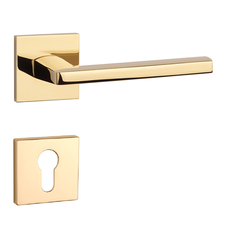 Kľučky na hranatých rozetách Zlatý APRILE