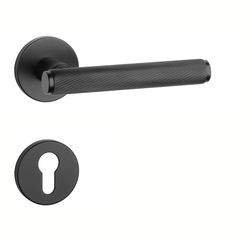 Kľučky na okrúhlych rozetách Čierny APRILE