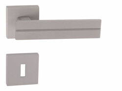 Kľučky na hranatých rozetách Strieborný Tupai