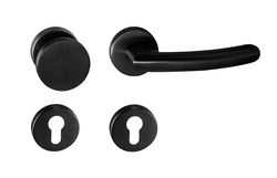 Kľučky na okrúhlych rozetách Čierny Tupai