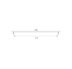 Mriežky šírka 130 mm Strieborný SRL