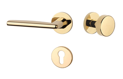 Kľučky na okrúhlych rozetách Zlatý APRILE