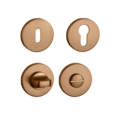 Rozeta ku kľučke AS - ROZETA - R 7S MEM PVD - meď matná (PN PVD) | MP-KOVANIA.sk