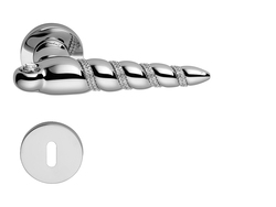 Kľučka na dvere LI - SHELL MESH 694 - R 025 CHL - chróm lesklý (CR) | MP-KOVANIA.sk