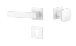 Kľučky na hranatých rozetách Biely APRILE