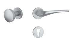 Kľučky na okrúhlych rozetách Strieborný APRILE